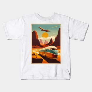 Arizona Vintage Travel Art Poster Kids T-Shirt